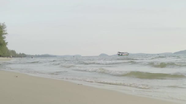 Playa en Sihanoukville, Camboya, Asia — Vídeos de Stock