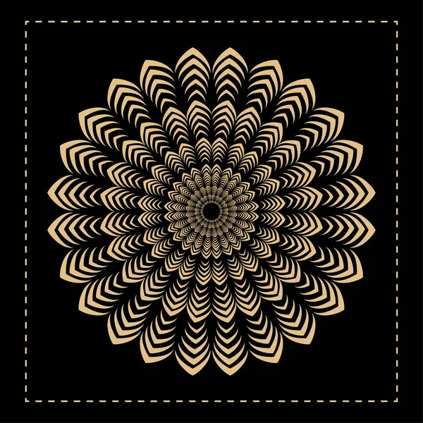 Altın Mandala Arkaplan Vektörü Tasarımı 15