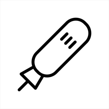 Oyma Simgesi Vektör İllüstrasyon Tasarımı