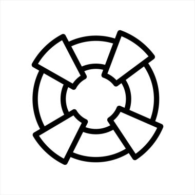 Cankurtaran Simgesi Vektör İllüstrasyon Tasarımına Yardım Et