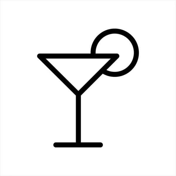 Progettazione dell'illustrazione vettoriale dell'icona del cocktail della bevanda — Vettoriale Stock