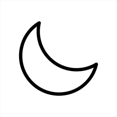 Hava durumu, ay, gece, uyku, hava durumu ikonu