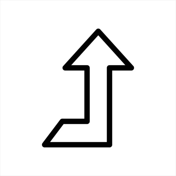 Flecha, dirección, nivel, navegación, up _ icon — Vector de stock