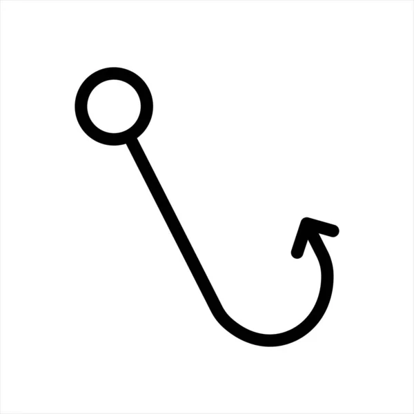 Gancho de pesca icono símbolo Ilustración Diseño — Vector de stock