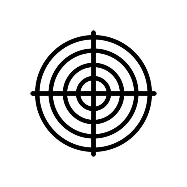 Obiettivo icona dell'obiettivo Simbolo icona Illustrazione Design — Vettoriale Stock