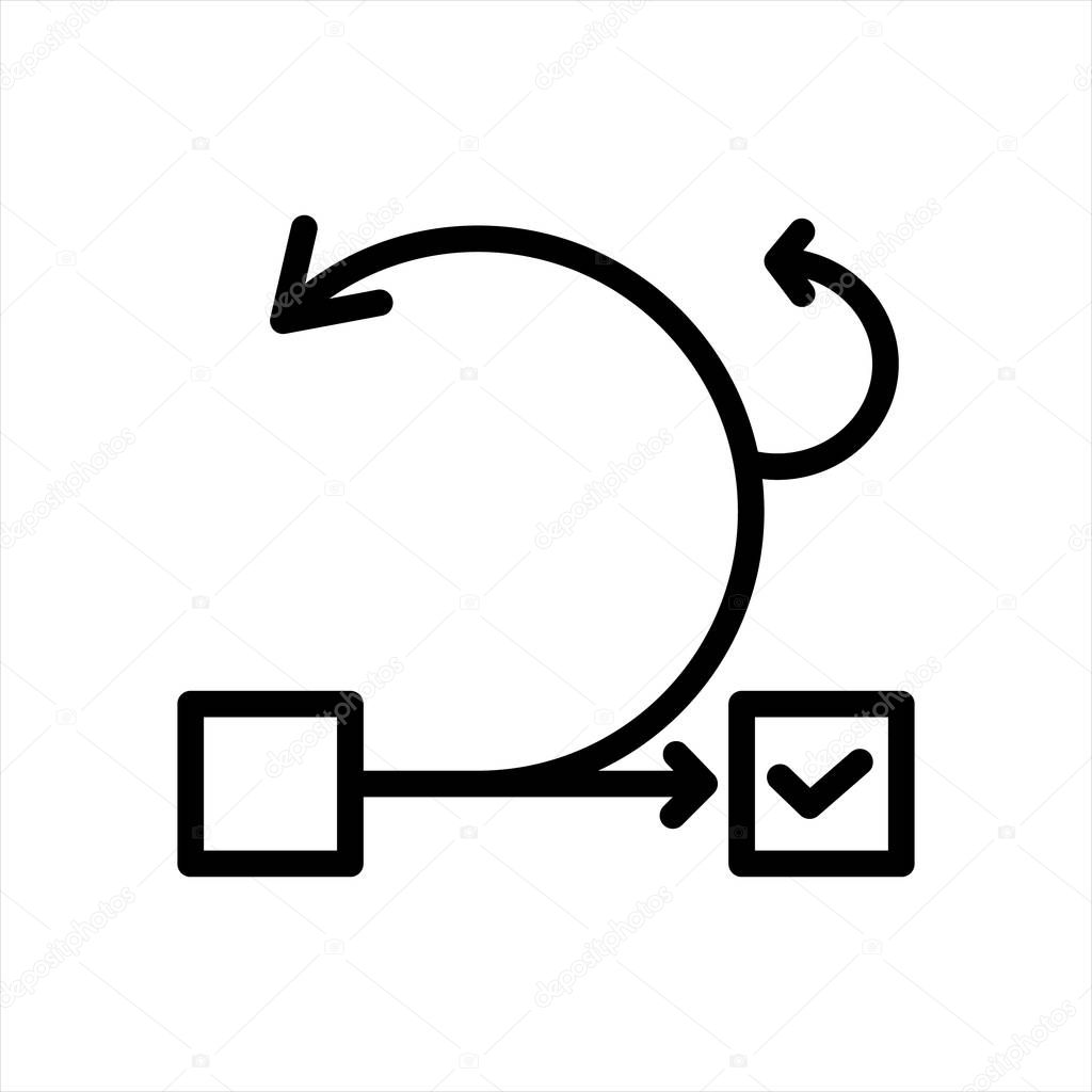Agile Management Project Icon symbol Illustration Design