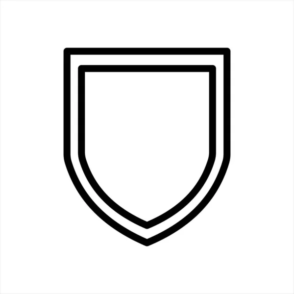 Σύμβολο εικονιδίου ασπίδας ασφαλείας Σχεδιασμός εικονογράφησης — Διανυσματικό Αρχείο