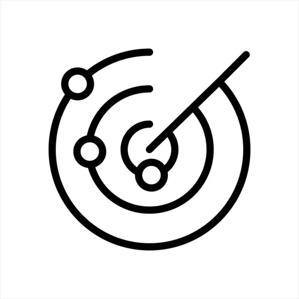Radar Scan ícone símbolo Ilustração Design — Vetor de Stock