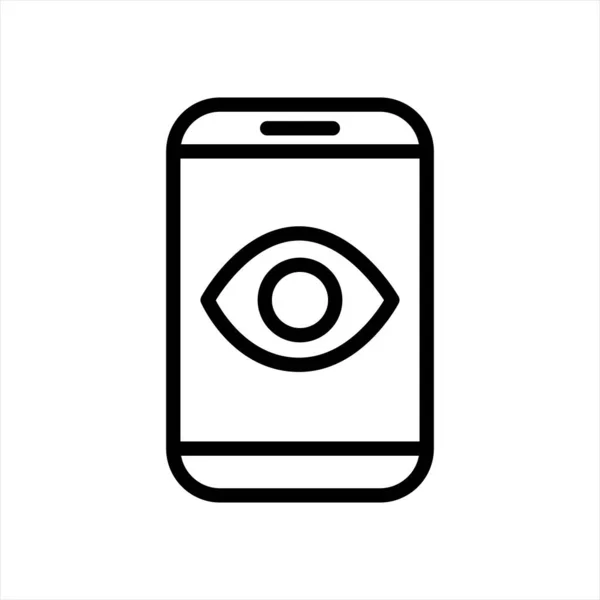 Icono de espionaje móvil símbolo Ilustración Diseño — Vector de stock