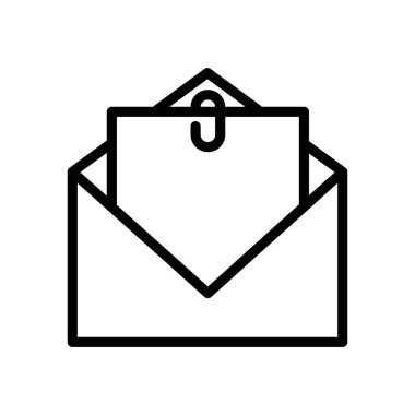 Eklenti E- posta simgesi İllüstrasyon Tasarımı