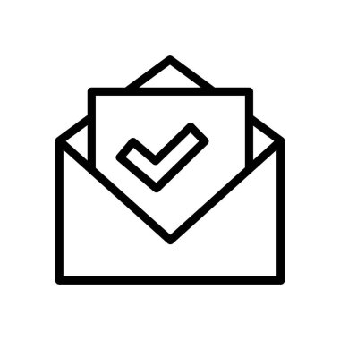 İşaretlenen Posta Simgesi İllüstrasyon Tasarımı