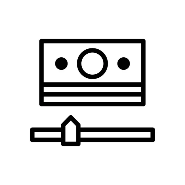 Ikona Cash Credit symbol Ilustrace Design — Stockový vektor