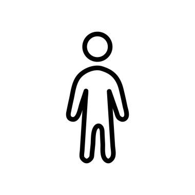 Kişi, stand, kullanıcı simgesi İllüstrasyon Tasarımı