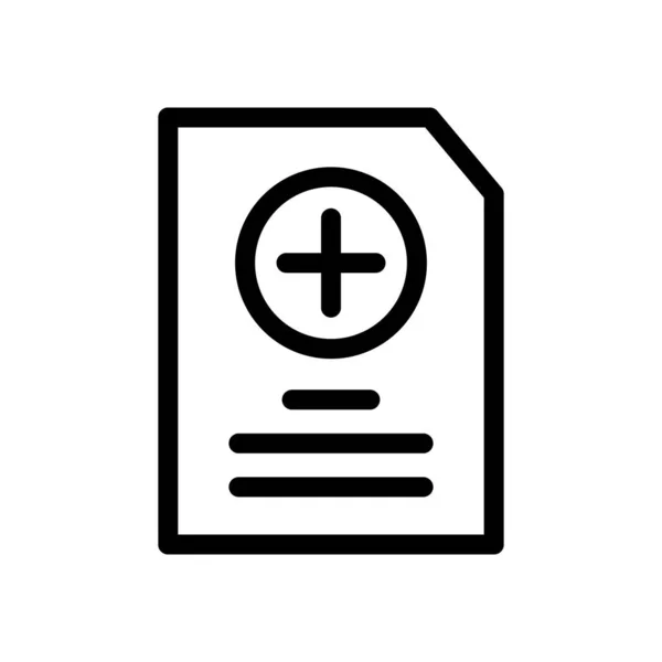 Dokument Hälsa Ikon symbol Illustration Design — Stock vektor