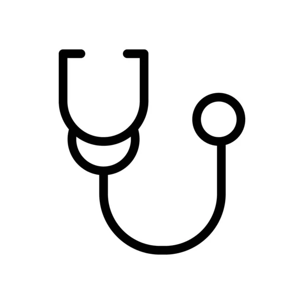 Docteur Stethoscope Icône Illustration Design — Image vectorielle