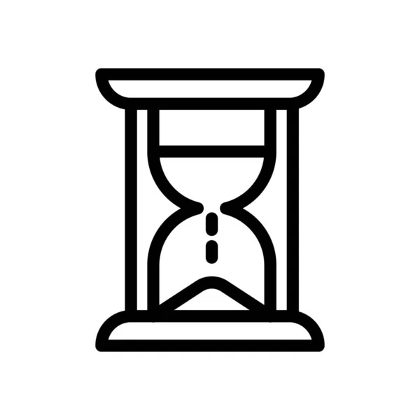 Hour Glass Time Icon Illustration Design — Stock Vector