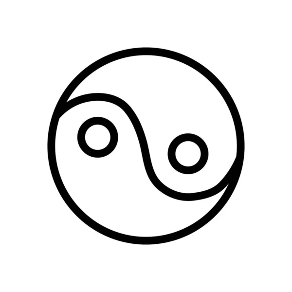 Religião, ícone do taoísmo Ilustração Design — Vetor de Stock