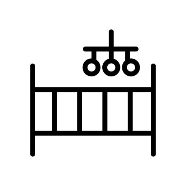 Bebek Cot Simgesi Çizim Tasarımı