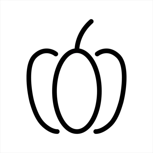 Символ "Овощная икона Паприки" — стоковый вектор
