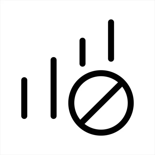 Wifi uitschakelen Icoon Symbool Illustratie Ontwerp — Stockfoto