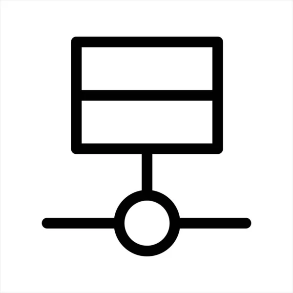 Návrh symbolu ikony síťového směrovače — Stockový vektor