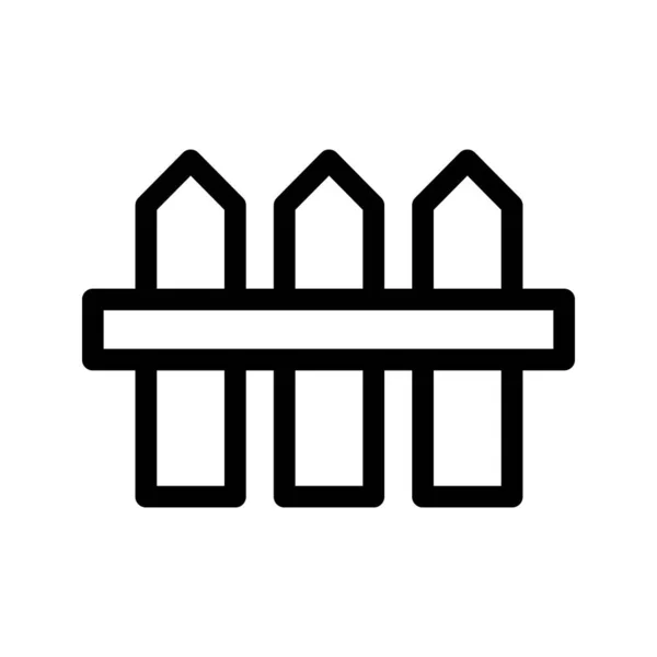 Zaun Garten Ikone Symbol Illustration Design — Stockvektor