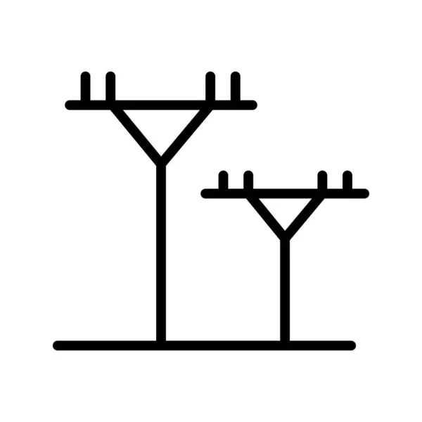 Strommast Symbol Illustration Design — Stockvektor