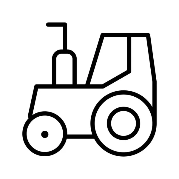 Schwere Traktor Ikone Symbol Illustration Design — Stockvektor