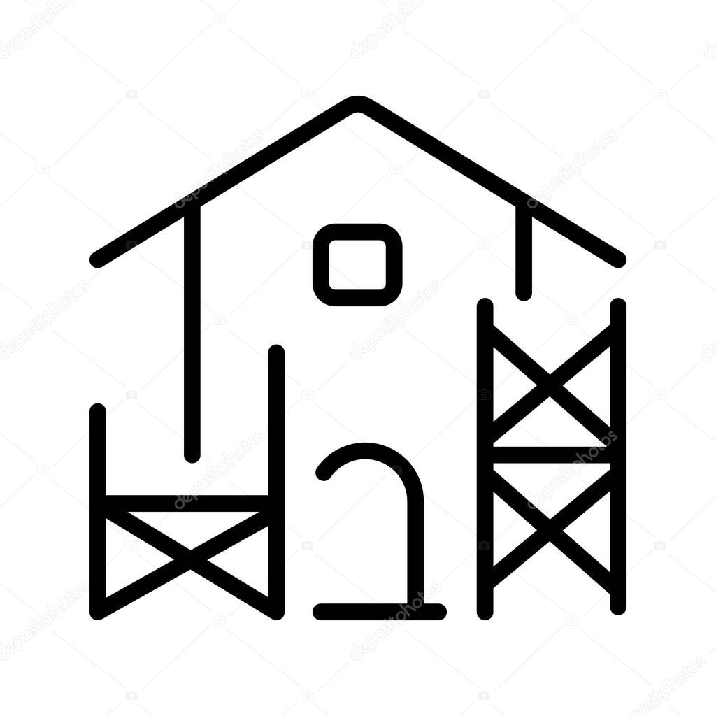 Scaffold Building icon Symbol Illustration Design