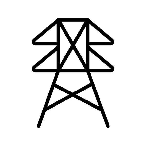 Electricity Pole Icon Symbol Illustration Design — Stockový vektor