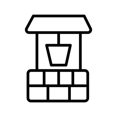 Bucket Kuyusu Simge İllüstrasyon Tasarımı