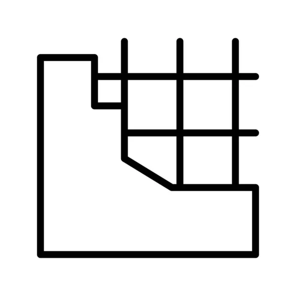 Beton Fal Ikon Szimbólum Illusztráció Design — Stock Vector