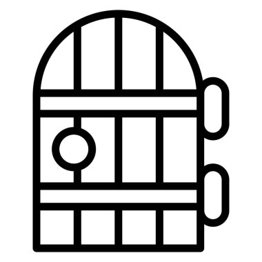 Kapı Giriş Simgesi Çizim Tasarımı