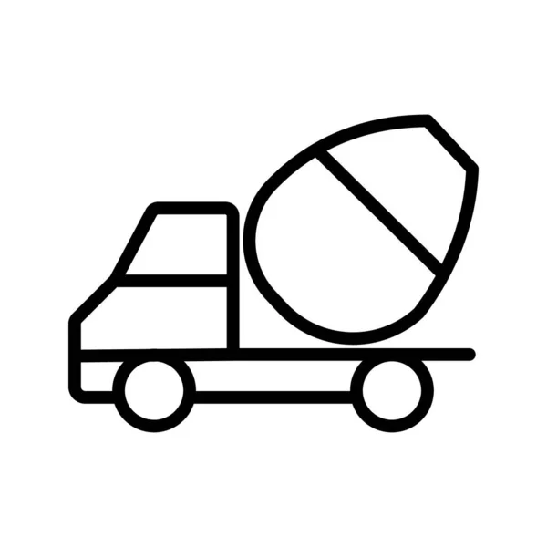 Symbol Symbol Illustration Design Für Zementmischer — Stockvektor