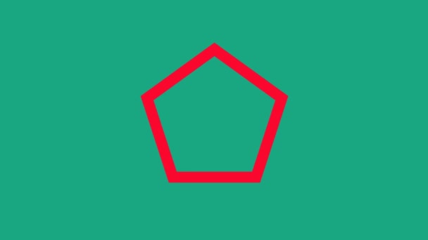 Poly star Rotation Belle Animation Vidéo 