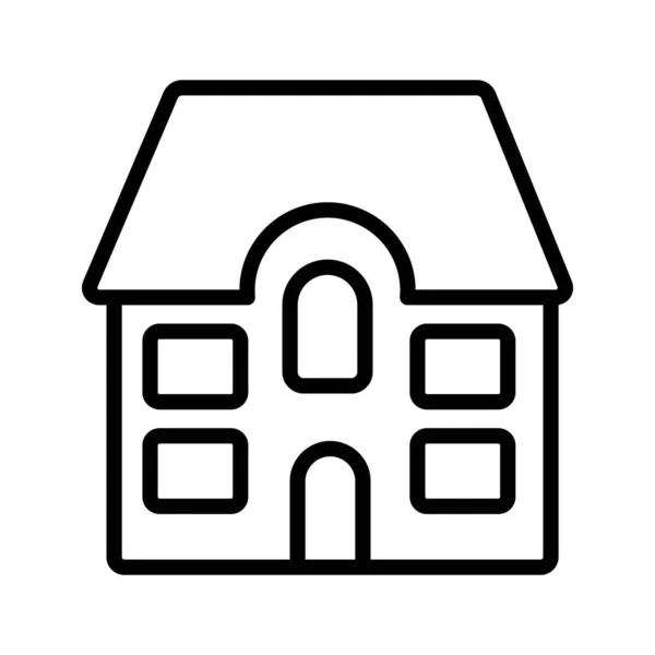 Apartamento Icono Del Edificio Símbolo Ilustración Diseño — Vector de stock