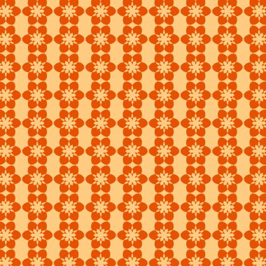 Turuncu Güzel Desen Şablonu