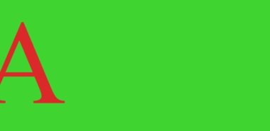 Bir Harf Döndürme Canlandırma Videosu