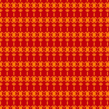 Güzel Kırmızı Desen Şablonu