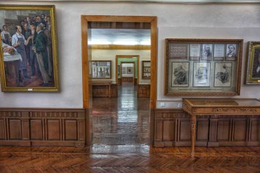 Ünlü cerrah Nikolai Pirogov 'un müze binasının içi.