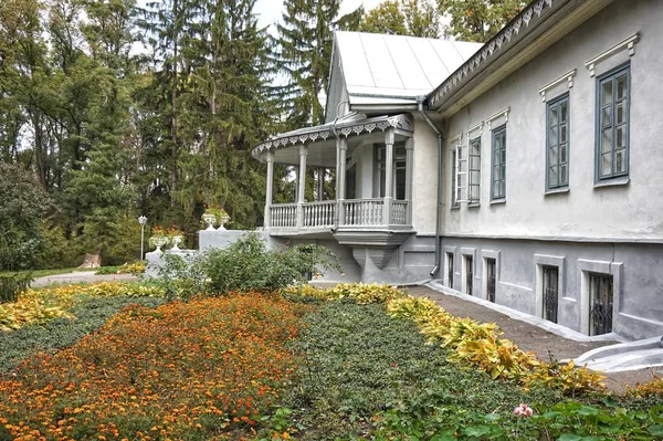 The front porch in the old estate of the surgeon Pirogov in the vicinity of Vinnitsa.The place where they shot the series `Fortress`.