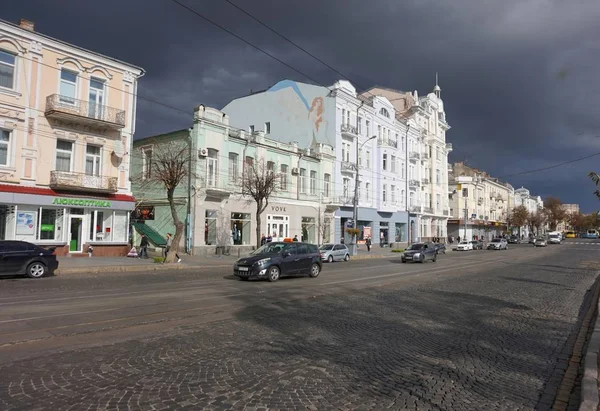 Исторический Центр Города Штормовое Небо Витца Украина — стоковое фото