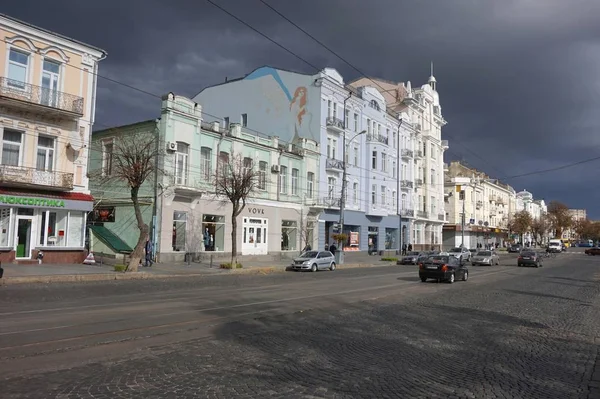 Historic City Center Stormy Sky Vinnitsa Ukraine — Stock Photo, Image