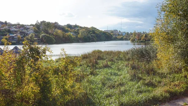 Vue Sur Rivière Bug Sud Par Une Journée Ensoleillée Vinnitsa — Photo