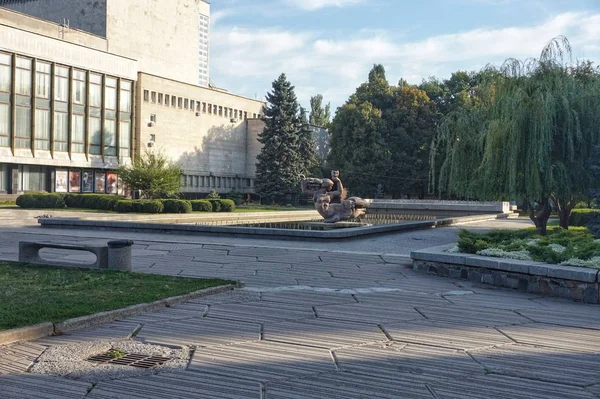 Teatro Ópera Balé Cidade Dnipro Início Manhã — Fotografia de Stock