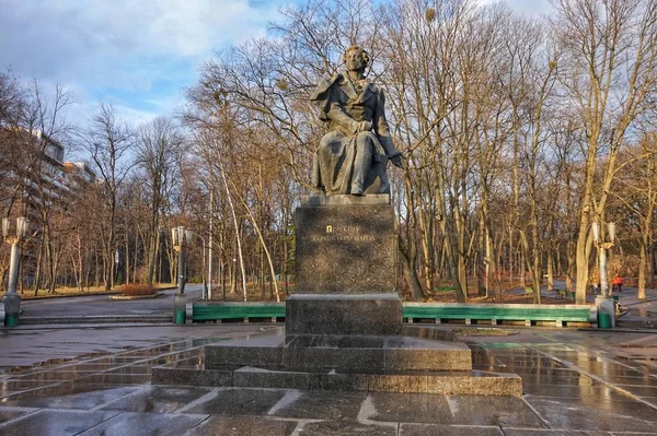 Поэт Поросенок Пушкин Входа Парки Имени — стоковое фото