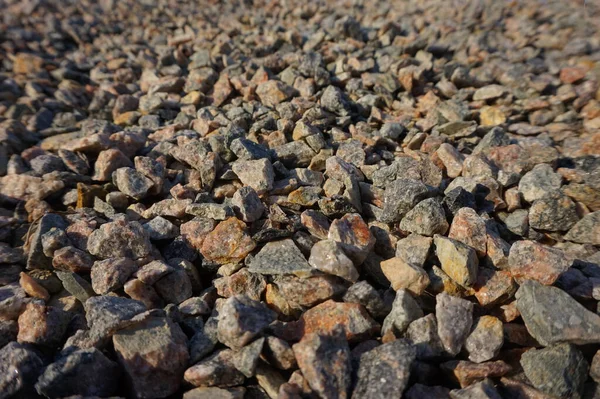 Gri Ince Çakılların Arka Planı — Stok fotoğraf