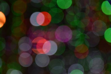  Arkaplan için çok renkli bokeh ışıkları.