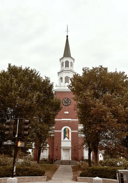 Extérieur Brique First Unitarian Universalist Society Burlington Vermont — Photo