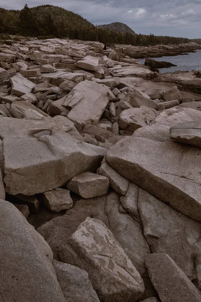Rugged Cliffs Ocean Path Lungo Costa Del Parco Nazionale Dell — Foto Stock